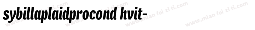 sybillaplaidprocond hvit字体转换